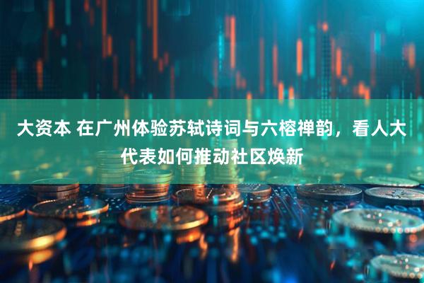 大资本 在广州体验苏轼诗词与六榕禅韵，看人大代表如何推动社区焕新