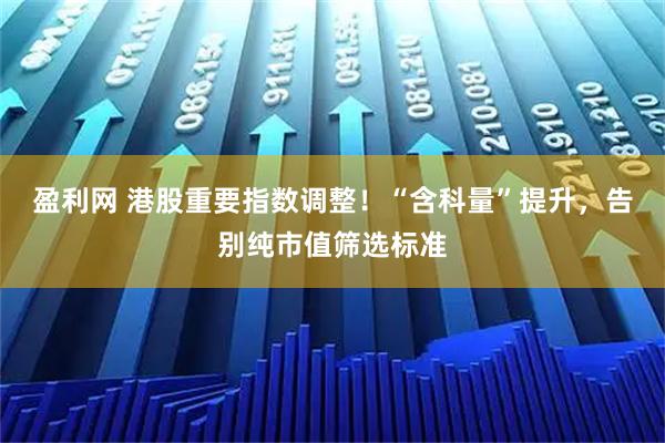 盈利网 港股重要指数调整！“含科量”提升，告别纯市值筛选标准